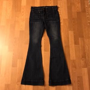 Express Bell Flare mid rise jeans